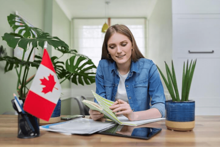 A student preparing for the Ontario real estate exam as part of the licensing process
